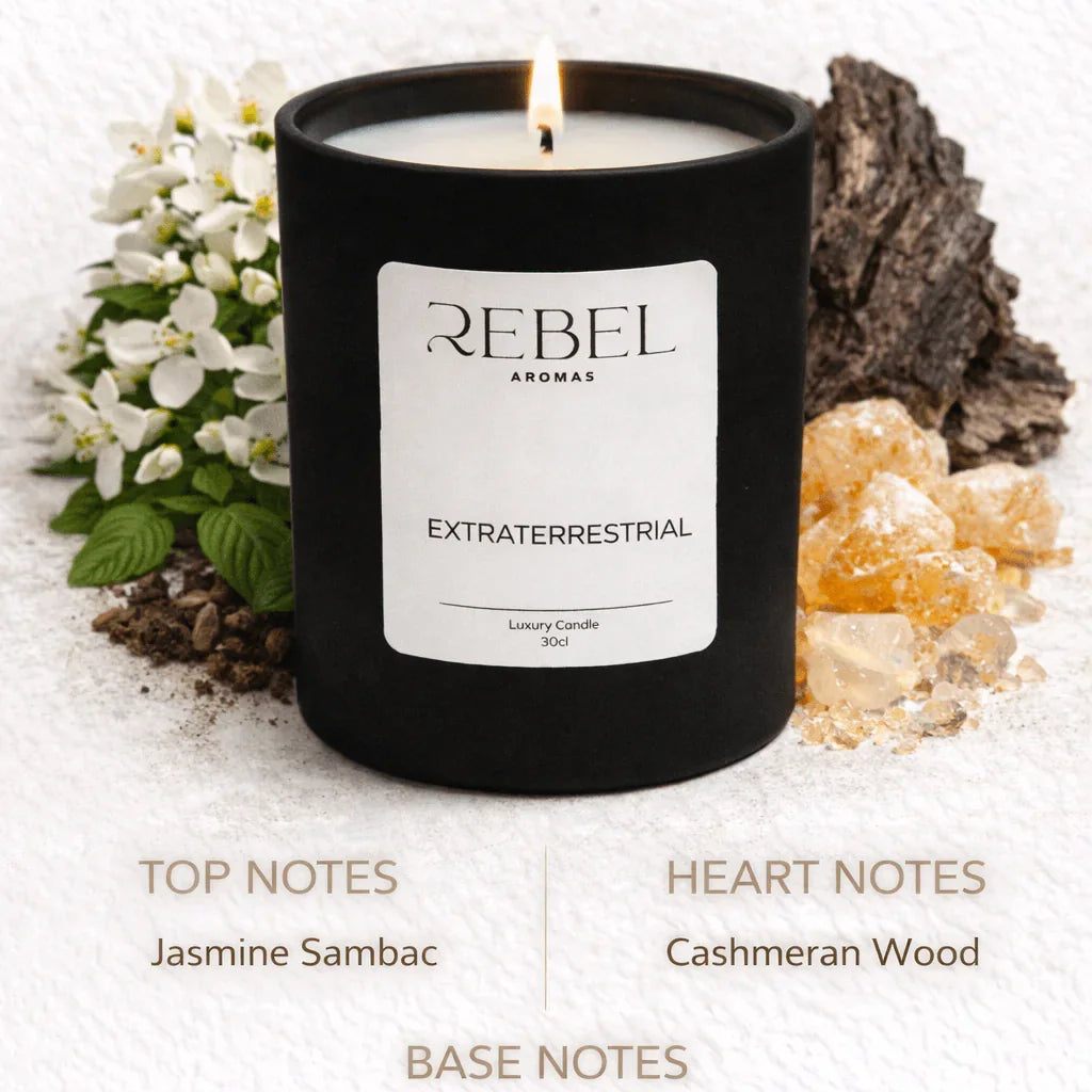 Extraterrestrial alient perfume candle