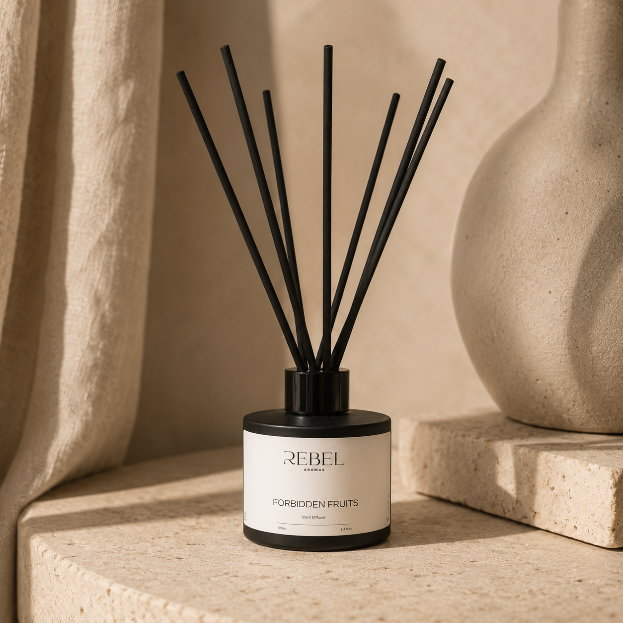 inspired black reed diffuser