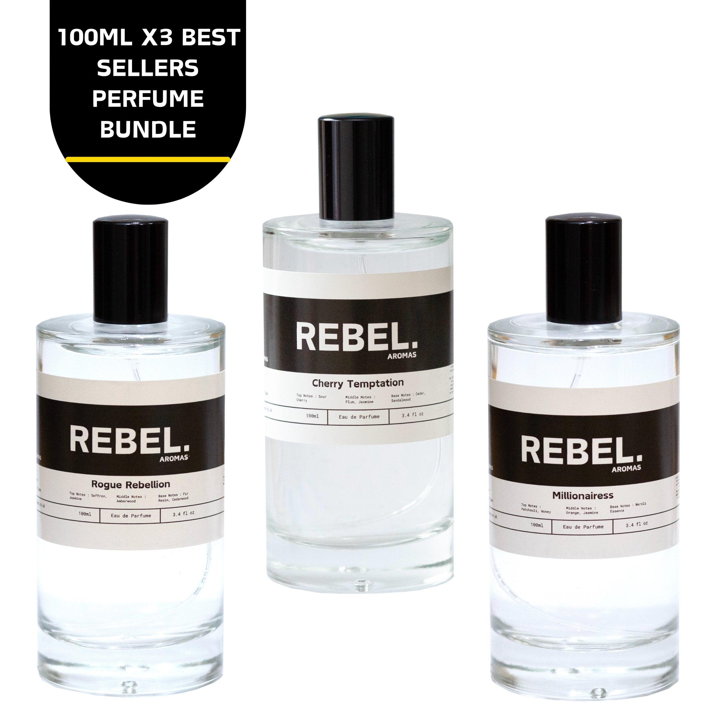 3x Best Sellers 100ml Perfume Bundle - Rebel Aromas