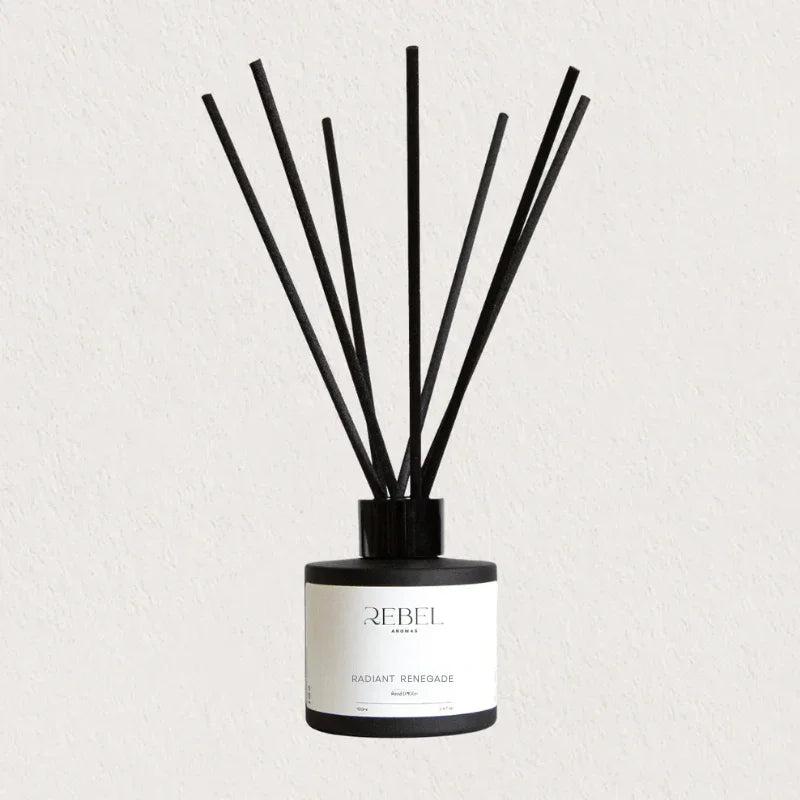 Radiant Renegade Reed Diffuser 100ml Matte Black – Rebel Aromas