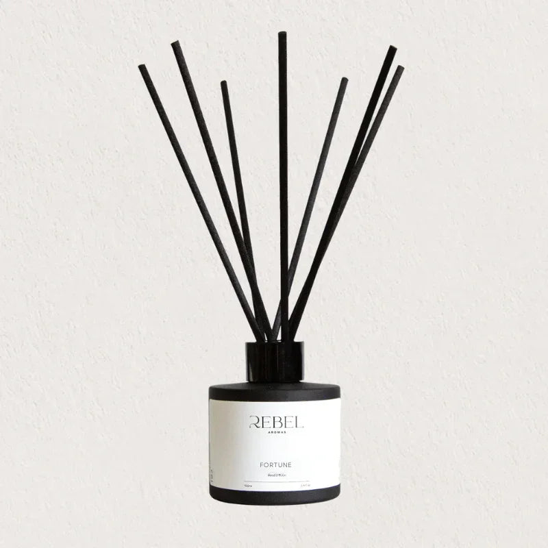 Fortune Luxury Reed Diffuser 100ml Matte Black – Rebel Aromas